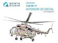 Quinta studio QD48383 Ми-17 (Trumpeter) 3D Декаль интерьера кабины 1/48
