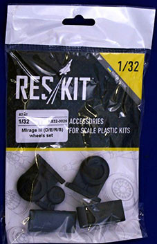 Reskit RS32-0029 Mirage III (D,E,R,S) wheels (ITAL/REV) 1/32