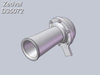 Zedval D35072 Звуковой сигнал прямой для Т-34, Су-100, ИСУ-152 (3D print) 1/35