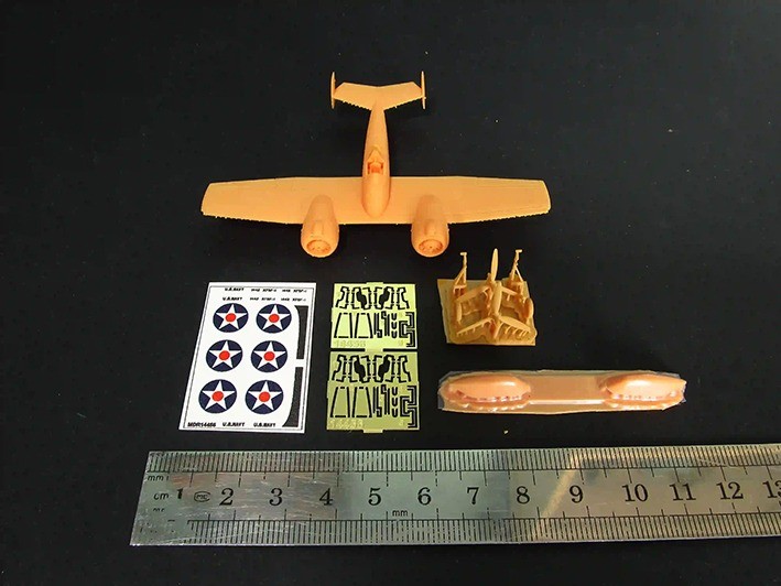 Metallic Details MDR14456 Grumman XF5F-1 Skyrocket (3D-Printed) with etched parts and decals 1/144