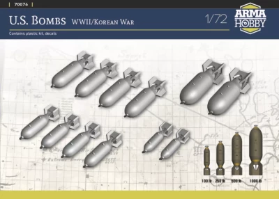 Arma Hobby 70076 US Bombs WWII/Korean War (incl. decals) 1/72