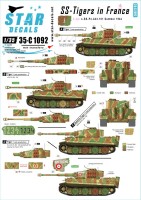 Star Decals 35-C1092 SS-Pz.Kpfw.VI Tigers in France # 4. s.SS.Pz-Abt 102, Normandie Summer 1944, plus French Pz.Kpfw.VI Tiger 1/35