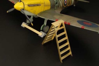 Brengun BRL48046 British wheel chock + ladder 1/48