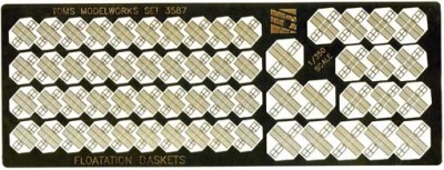 Tom's Modelworks 3587 post-war flotation baskets 1/350