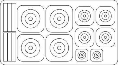 Fly model M7204 Roundels for PZL P.24G Greek service 1/72