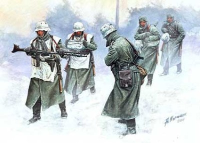 Master Box 35103 Набор фигур &quot;Cold Wind&quot; German Infantry 1941-1942 1/35