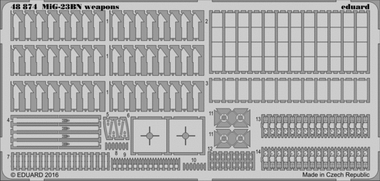 Eduard 48874 MiG-23BN weapons 1:48