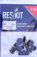 Reskit RS48-0220 P-38 Lightning Type 1 - wheels (ACAD,TAM,EDU) 1/48