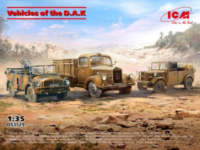 ICM DS3529 Vehicles of the D.A.K., DIORAMA SET (3 kits) 1/35