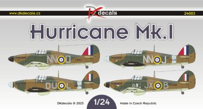 Dk Decals 24003 Hawker Hurricane Mk.I (4x camo) 1/24