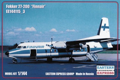 Восточный Экспресс 144115-3 Пассажирский самолет Fokker F-27-200 Finnair 1/144