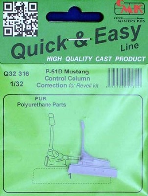 CMK Q32316 P-51D Mustang - Correct control column (REV) 1/32