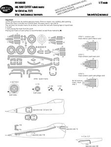 New Ware NWA-M0499 1/72 Mask MiG-25RBT EXPERT (ICM 72172)