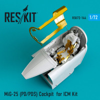 Reskit RSU72-0144 MiG-25 (PD/PDS) Cockpit for ICM Kit 1/72