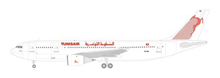 F-rsin Plastic FRP4082 Airbus A300-600 Tunis Air laser-printed decals (includes Revell RV4206 Beluga parts) 1/144