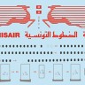 F-rsin Plastic FRP4082 Airbus A300-600 Tunis Air laser-printed decals (includes Revell RV4206 Beluga parts) 1/144