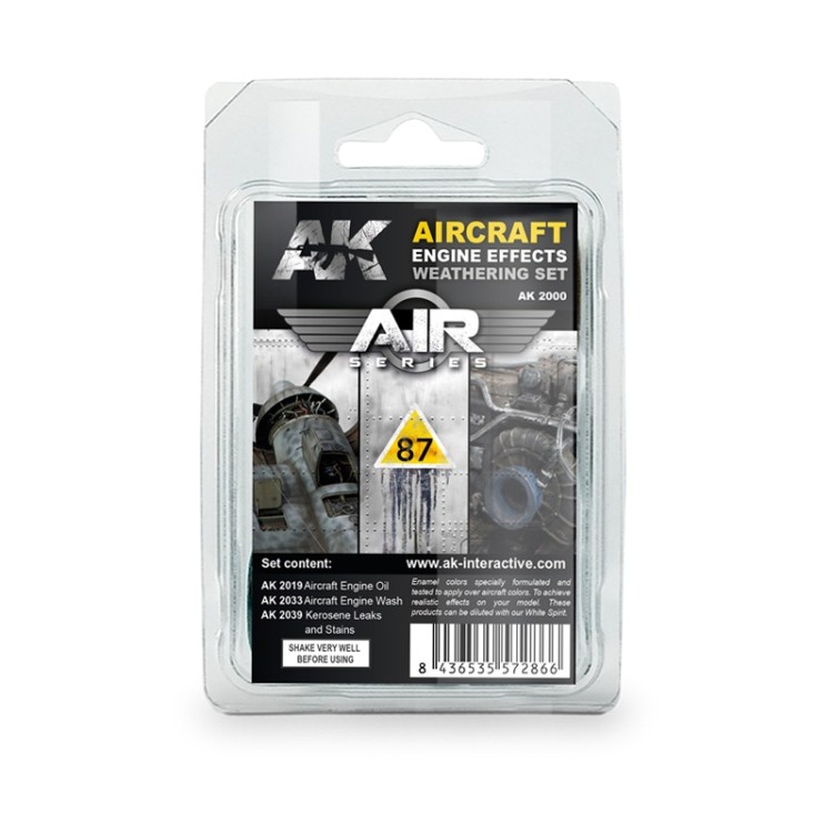 AK Interactive AK-02000 Эффекты для авиационных двигателей (подтеки топлива, масла и т.д.)