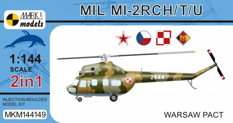 Mark 1 Models MKM-144.149 Mil Mi-2 RCH/T/U 'Warsaw Pact' (2-in-1) 1/144