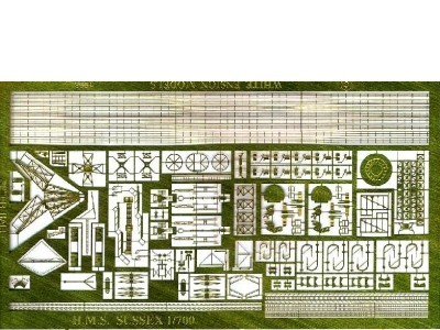 White Ensign Models PE 0725 WW2 ROYAL NAVY COUNTY-CLASS CRUISER 1/700