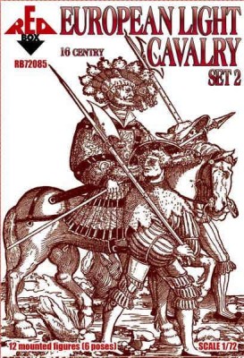 Red Box 72085 European light cavalry, 16th century, set 2 1/72
