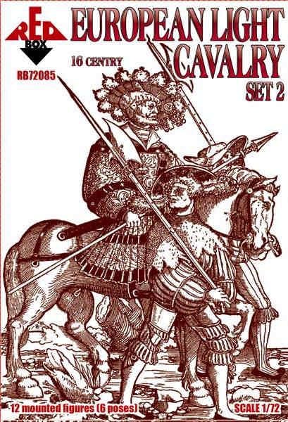 Red Box 72085 European light cavalry, 16th century, set 2 1/72