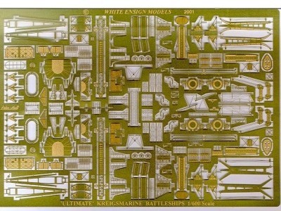 White Ensign Models PE 626 &quot;ULTIMATE&quot; KRIEGSMARINE 1 Bismark,Tirpitz, Scharnhorst and Gneisenau.. 1/600