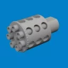 Eduard 672421 BRASSIN A-10C rotary gun flash suppres.(GWH) 1/72