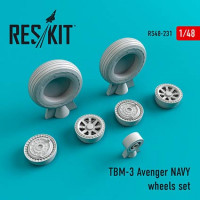 Reskit RS48-0231 TBM-3 Avenger NAVY wheels (ACAD/HOBBYB) 1/48
