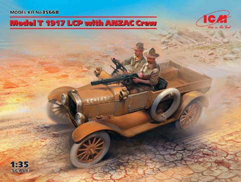 ICM 35668 Форд Model T 1917 LCP с экипажем ANZAC 1/35