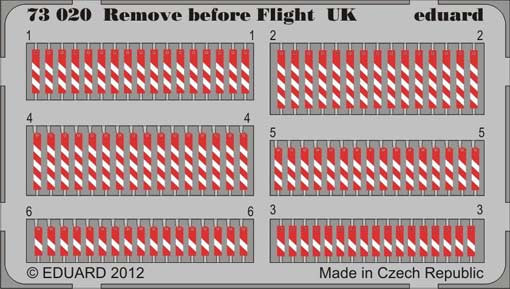 Eduard 73020 1/72 Фототравление для Remove before flight UK