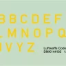 4+ Publications 144102 Decals Luftwaffe Code Letters Yellow(2 Sets) 1/144