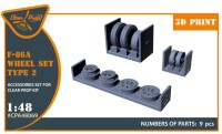 Clear Prop CPA48069 F-86A wheel set type 2 (CLPR) 1/48