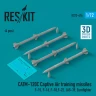 Reskit 72414 CATM-120C Captive Air train.missiles (4 pcs.) 1/72