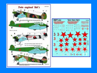 AML AMLD72015 Декали for Twin engined Yak's (incl. PE set) 1/72