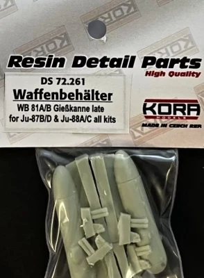 Kora Model DS72261 WB 81A/B Giesskanne late (Ju-87B/D,Ju-88A/C) 1/72
