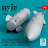 Reskit 48588 B43-0 nuclear bombs (2 pcs.) 1/48