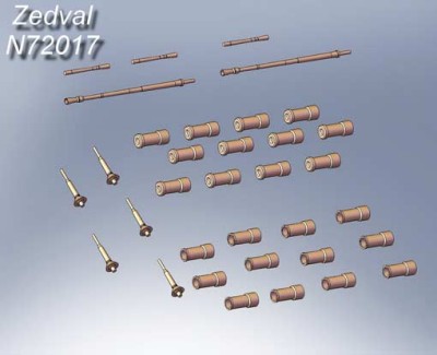 Zedval N72017 Набор деталей для современной советской бронетехники 1/72