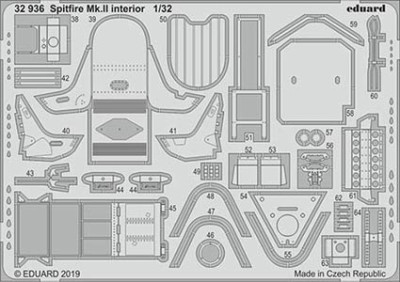 Eduard 32936 SET Spitfire Mk.II interior (REV)