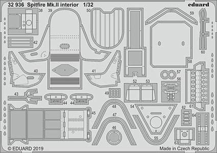 Eduard 32936 SET Spitfire Mk.II interior (REV)