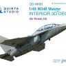 Quinta studio QD48061 M346 Master (для модели Kinetic) 3D декаль интерьера кабины 1/48