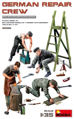 Miniart 35358 German Repair Crew (4 fig. &amp; equipment) 1/35