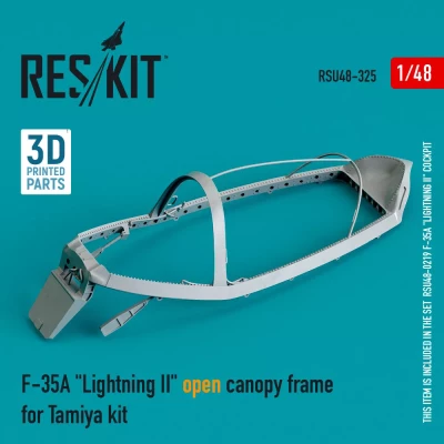 Reskit U48325 F-35A 'Lightning II' open canopy frame (TAM) 1/48