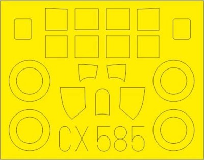 Eduard CX585 Mask 1/72 Wildcat Mk.VI (ARMA H.)