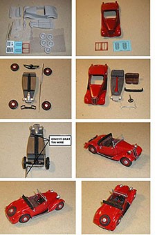 Tp Model T-4314 TATRA 57A. Sport Roadster 1936 (resin kit) 1/43