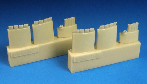 Barracuda Studios BCR48355 Focke-Wulf Fw-190A-1 through A-9, F, G Exhausts (designed to be used with Eduard kits) 1/48
