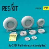 Reskit RS48-0331 Do-335А Pfeil wheels set (weighted) Monogram, Revell, Tamiya 1/48
