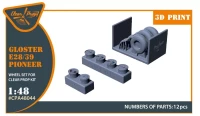 Clear Prop A48044 Gloster E28/39 Pioneer wheel set 1/48