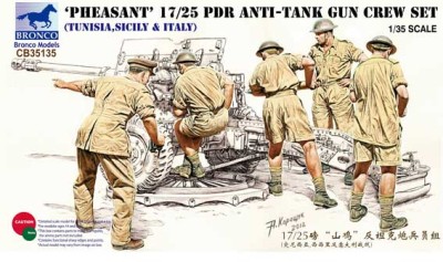 Bronco CB35135 17/25 pdr Anti-tank Gun Crew Set 1/35