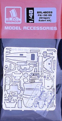 Brengun BRL48093 Fw-190 D9 detail PE set (DRAG/ITAL) 1/48