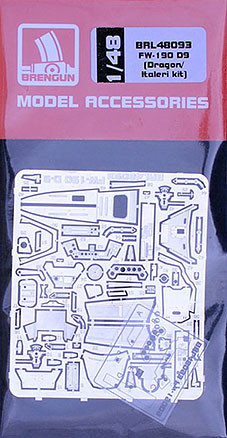 Brengun BRL48093 Fw-190 D9 detail PE set (DRAG/ITAL) 1/48